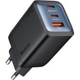 Mcdodo Gana Mini 67w Gan Charger – 3 Port Fast Wall Charger With Dual Usb C & Usb A, Compa Design, Compatible With Laptops, Tablets, Smartphones & More Black